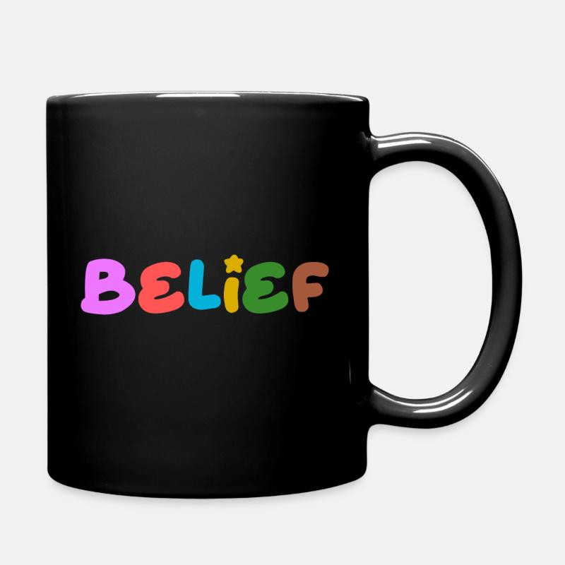 Pensée positive de foi - Mug uni - noir