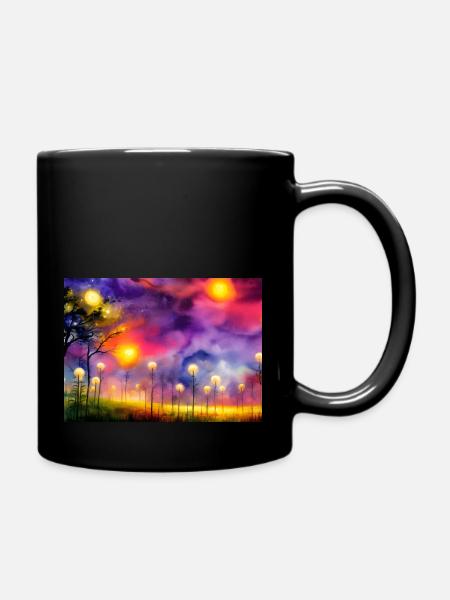 Nuit étoilée - Mug uni - noir