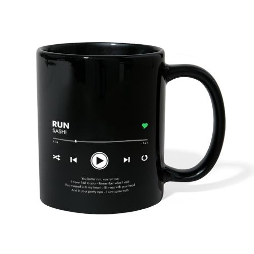 RUN - Play Button & Lyrics - Full Colour Mug