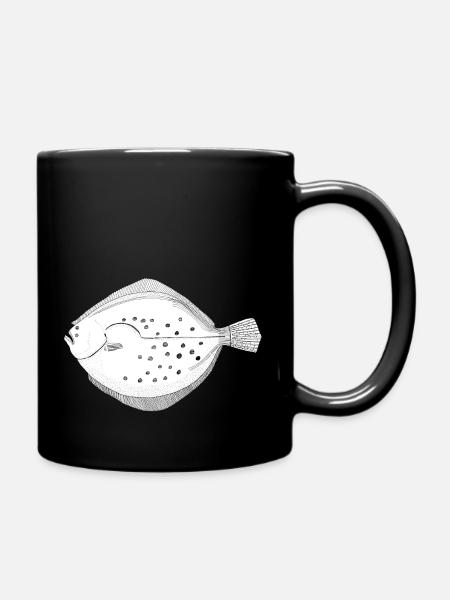 Brillanz der Plattfische - Tasse einfarbig - Schwarz