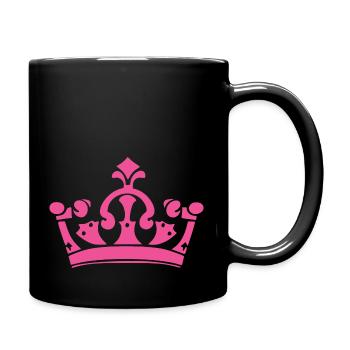 Queen of my heart - Tasse einfarbig - Schwarz - Rechts