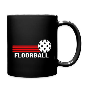 Floorball Unihockey FLOORBALL-life Floorballer - Tasse einfarbig - Schwarz - Rechts