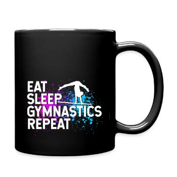 Turnen Turntrainer Gymnsatik Sportverein Sport Han - Tasse einfarbig - Schwarz - Rechts