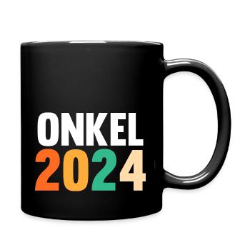 Werdender Onkel 2037 - Tasse einfarbig - Schwarz - Rechts