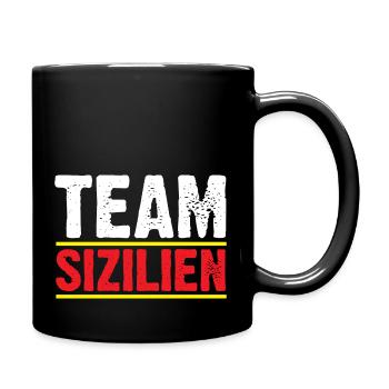 Sizilianer Sizilianisch Sizilien - Tasse einfarbig - Schwarz - Rechts