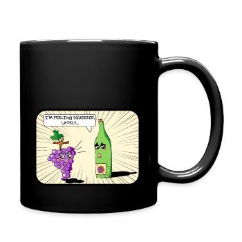 Amateurs de vin Stupide Drôle Dessin Animé - Mug uni - noir - Droite