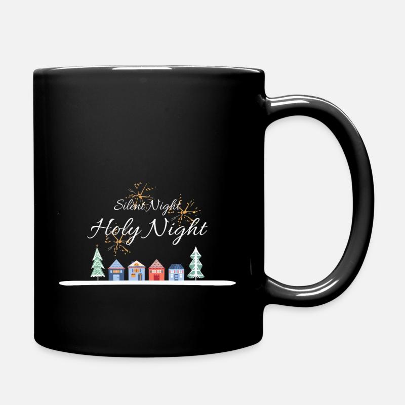 Douce nuit, Sainte Nuit, Tenue de Noël - Mug uni - noir