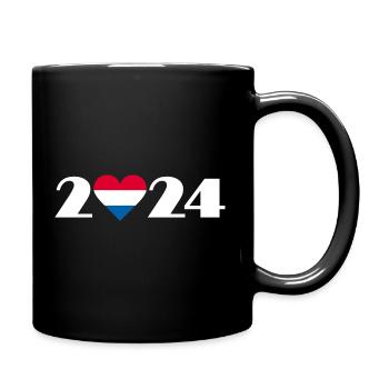 J’aime Pays-Bas 2024, Vacances en Pays-Bas 2024 - Mug uni - noir - Droite