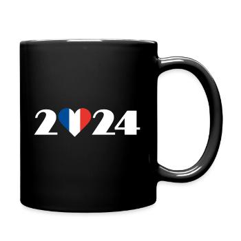 I love France 2024, Holidays in France 2024 - Full Colour Mug - black - Right