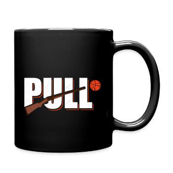 Pull Skeet Shooting Trapshooting - Tasse einfarbig - Schwarz - Rechts
