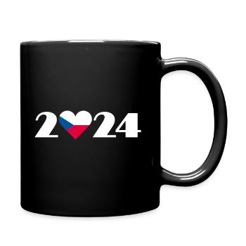 I love Tschechei 2024, Reise nach Tschechei 2024 - Tasse einfarbig - Schwarz - Rechts