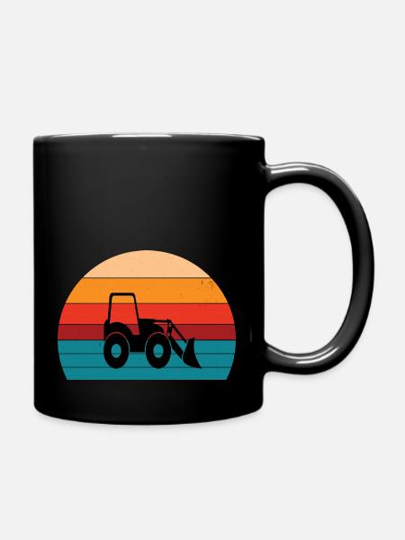 vintage chantier travail travaux - Mug uni - noir