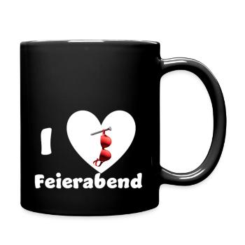 « I Love Feierabend – Enlève ton soutien-gorge et détends-toi » - Mug uni - noir - Droite