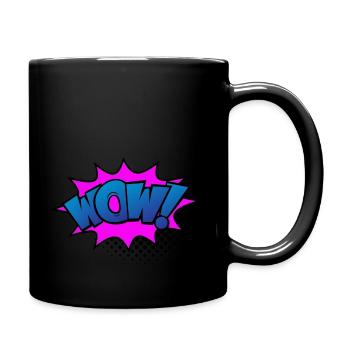 wow - Tasse einfarbig - Schwarz - Rechts