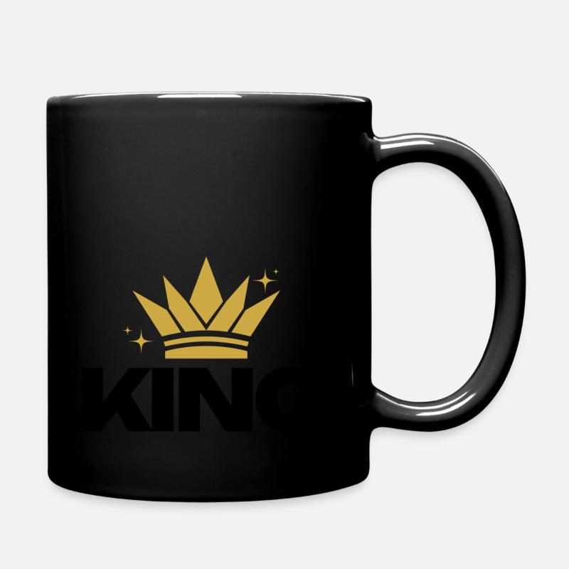 King Design - Tasse einfarbig - Schwarz