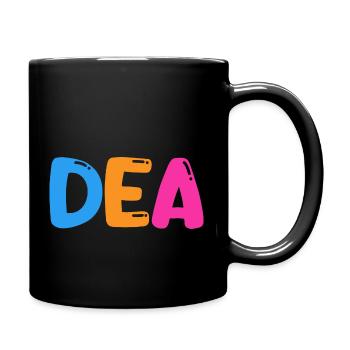 Name - Dea - Tasse einfarbig - Schwarz - Rechts