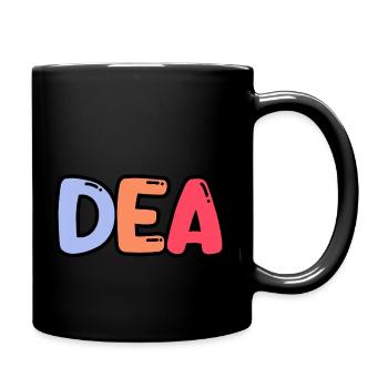 Name - Dea - Tasse einfarbig - Schwarz - Rechts