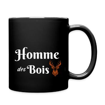 Homme des Bois - Mug uni - noir - Droite
