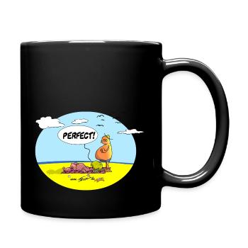 Urlaub Perfect - Tasse einfarbig - Schwarz - Rechts