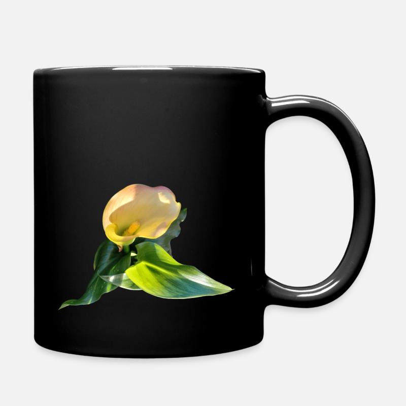 GELBE CALLA-LILIE - Tasse einfarbig - Schwarz