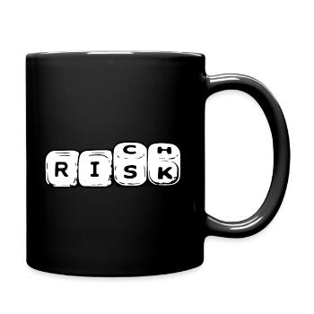 Risiko Reich Würfel Hustle Geschäftsleute Geld Bargeld Cool - Tasse einfarbig - Schwarz - Rechts