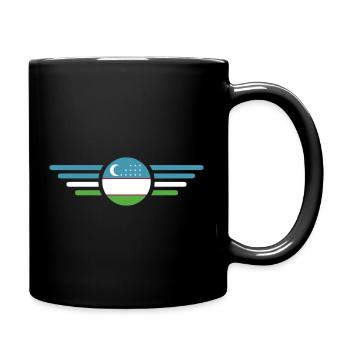 J’aime l’Ouzbékistan, T-shirt design de style élégance - Mug uni - noir - Droite