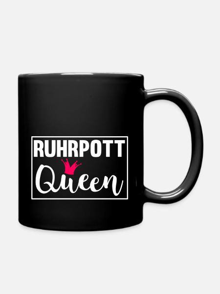 Ruhrpott Queen Ruhrgebiet - Tasse einfarbig - Schwarz