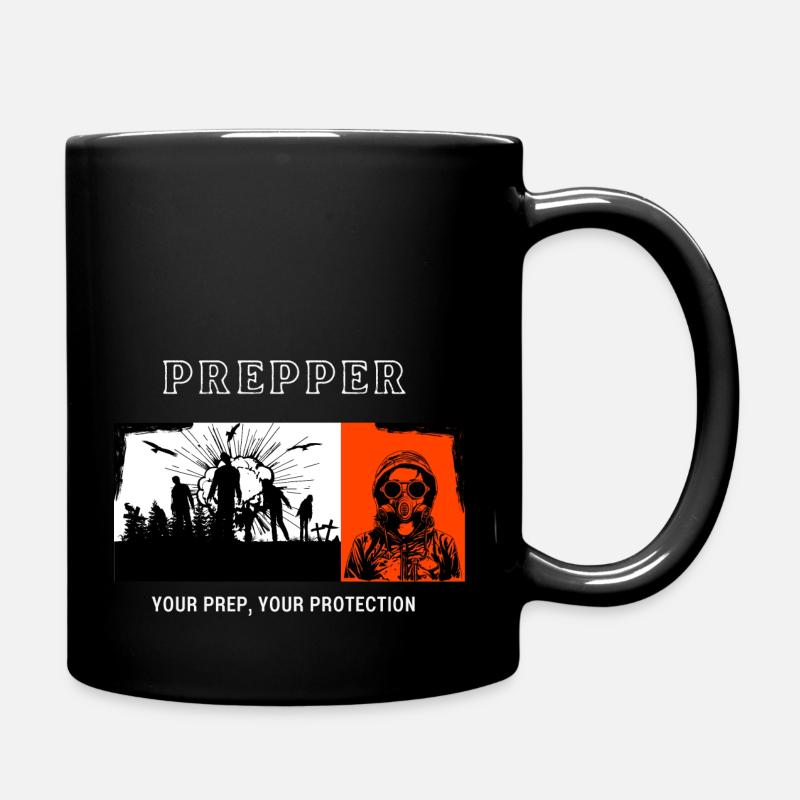 Prepper Your Prep Your Protection - Full Colour Mug - black