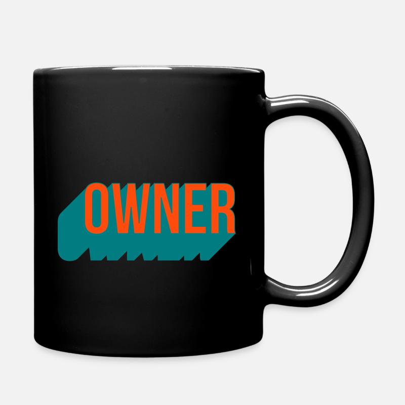 Owner zweifarbig - Tasse einfarbig - Schwarz