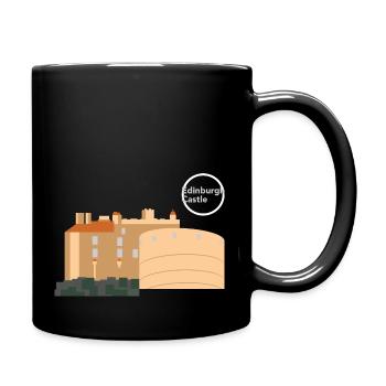 Edinburgh Castle - Tasse einfarbig - Schwarz - Rechts