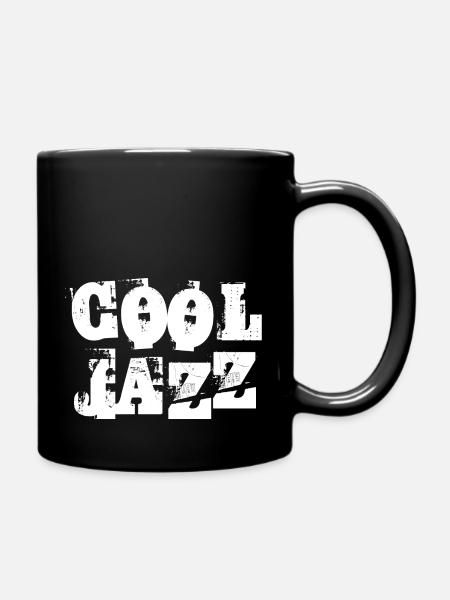 Cooles Jazz-Logo-Design - Tasse einfarbig - Schwarz