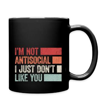Introverti et fier de l’être - Mug uni - noir - Droite