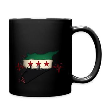 Drapeau Syrie - Centre de table - Mug uni - noir - Droite