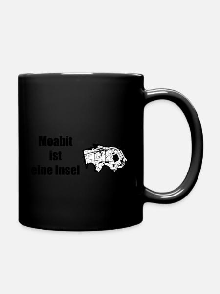 Moabit - Tasse einfarbig - Schwarz