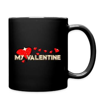 Fabelhafte Valentinstag - Tasse einfarbig - Schwarz - Rechts