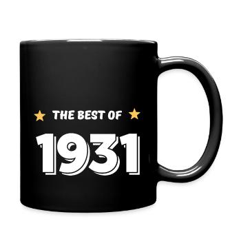Das Beste von 1931 - Tasse einfarbig - Schwarz - Rechts