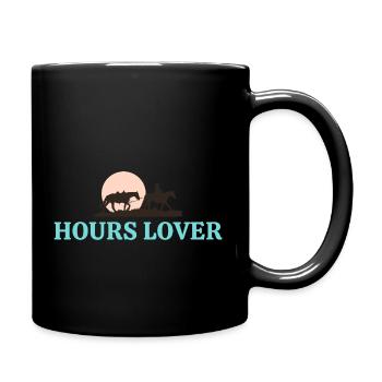 Pferdefreunde - Reiten - Reiter - Tasse einfarbig - Schwarz - Rechts