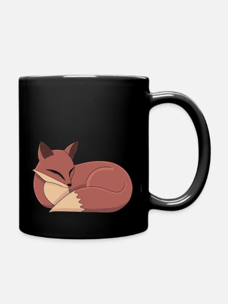 Le renard - Mug uni - noir