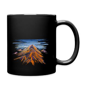 Mountain - Full Colour Mug - black - Right