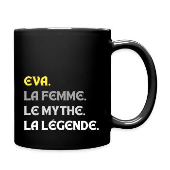 EVA LA FEMME LE MYTHE LA LEGENDE - Mug uni - noir - Droite