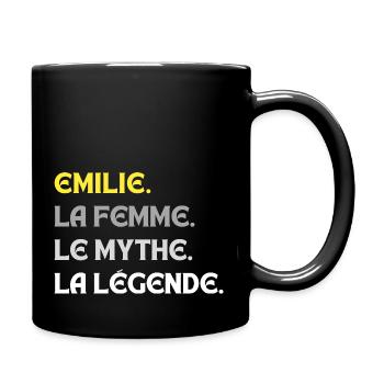 EMILIE LA FEMME LE MYTHE LA - Mug uni - noir - Droite