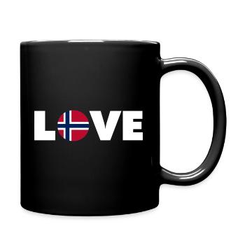 Norway - Love - Norge - Liebe - Norwegen - Full Colour Mug - black - Right