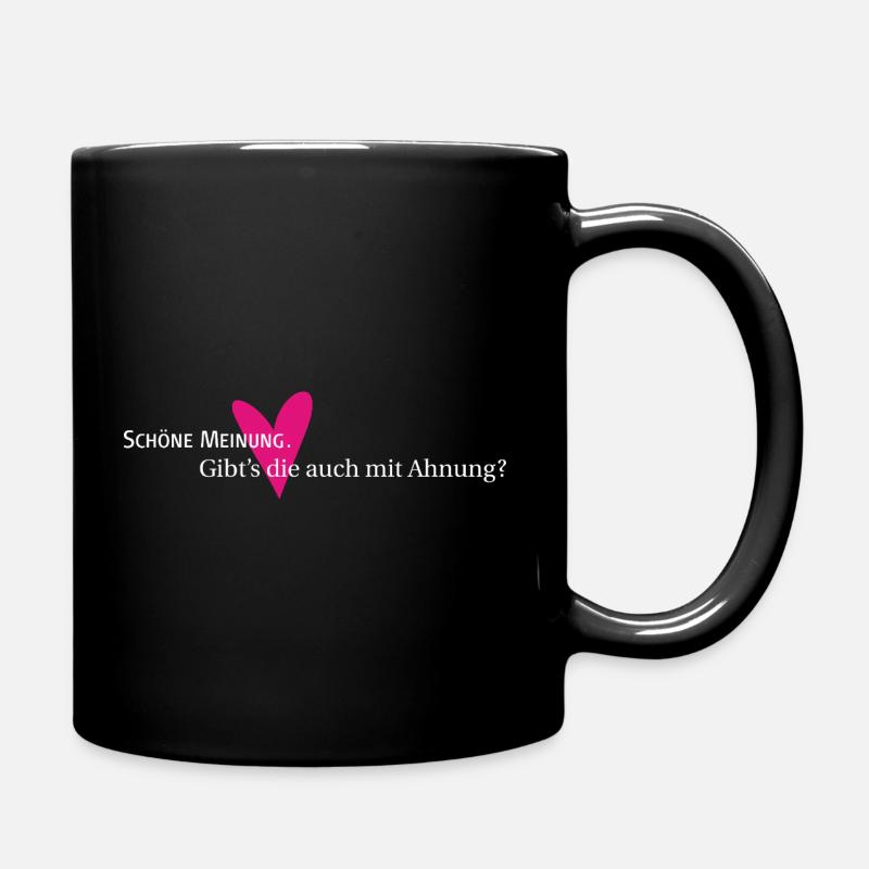 Opinion and hunch - Full Colour Mug - black