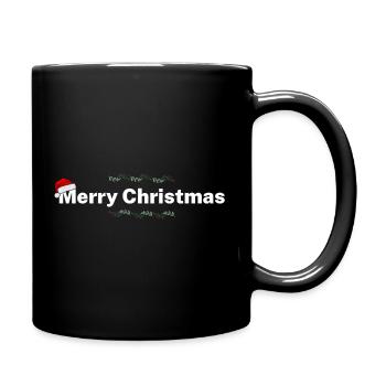 Merry Christmas – Festive Design - Full Colour Mug - black - Right