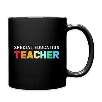Special Needs School Teacher Special Education Pedagogue - Full Colour Mug - black - Right