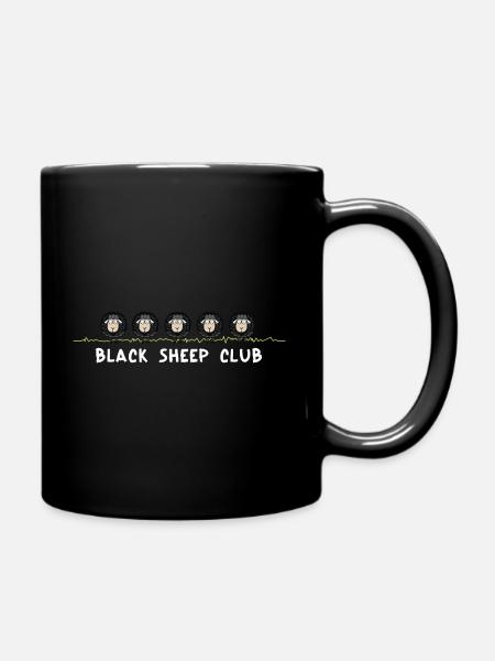Black Sheep Club – drôle de dicton de mouton - Mug uni - noir
