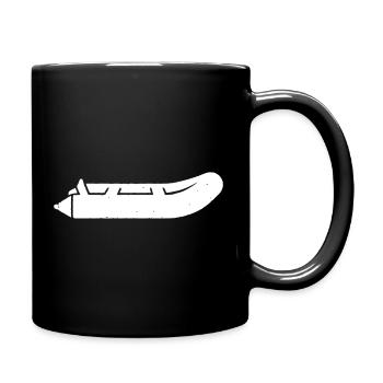 vecteur de sport de sauvetage en bateau gonflable - Mug uni - noir - Droite