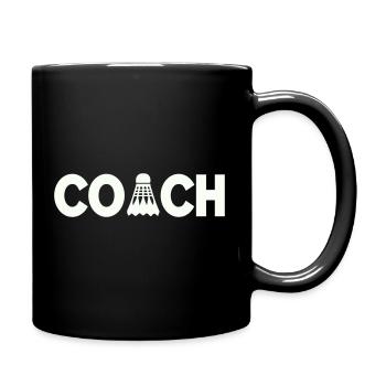 Entraîneur de badminton - Mug uni - noir - Droite