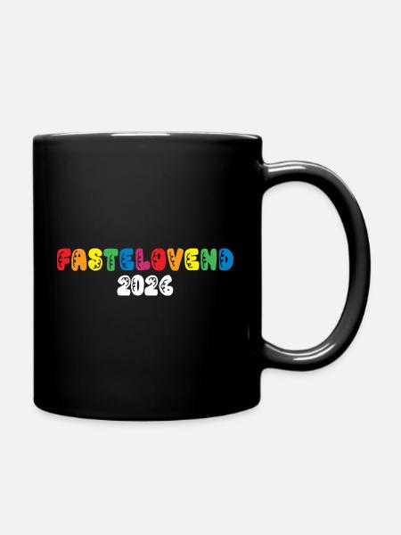 Fastelovend 2026 LGBTQ Karneval Kostüm Regenbogen - Tasse einfarbig - Schwarz