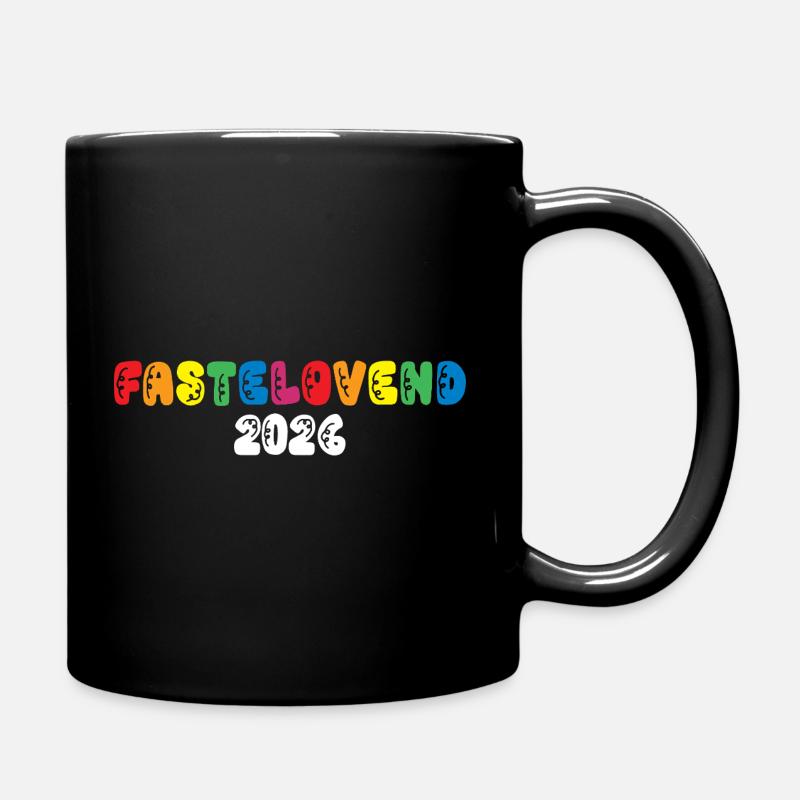 Fastelovend 2026 LGBTQ Karneval Kostüm Regenbogen  - Tasse einfarbig - Schwarz
